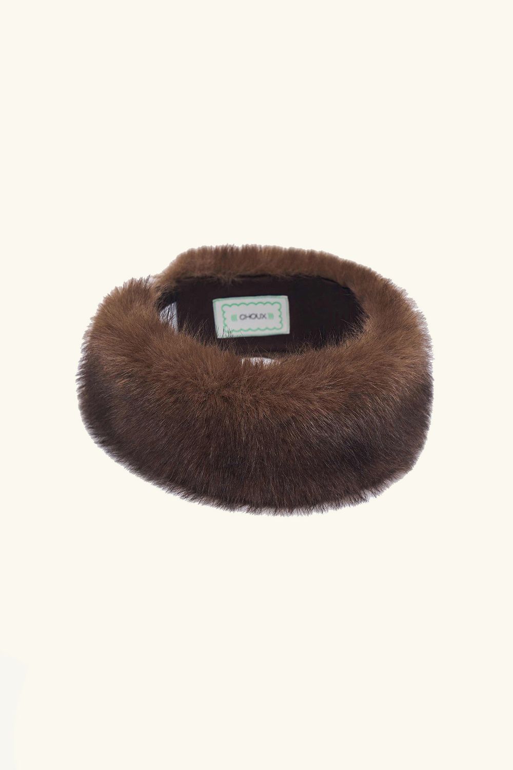 Меховая повязка (Russian Roullete), коричневая