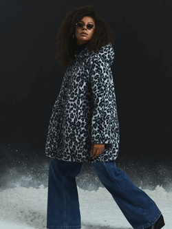 Шуба искусственная, снежный барс, Severina