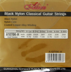 Струны Alice A107BK-H (Classical) Black Nylon