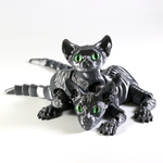 Подвижный котёнок Сфинкс, игрушка антистресс, серый