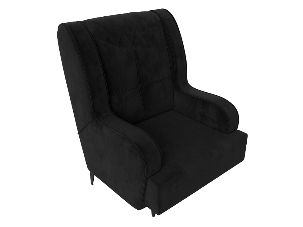 Кресло Неаполь, Черный, Велюр, 111957