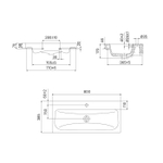 Тумба с умывальником напольная с ящиками IDDIS Zodiac, белая, 80 см, ZOD8CBFi95K