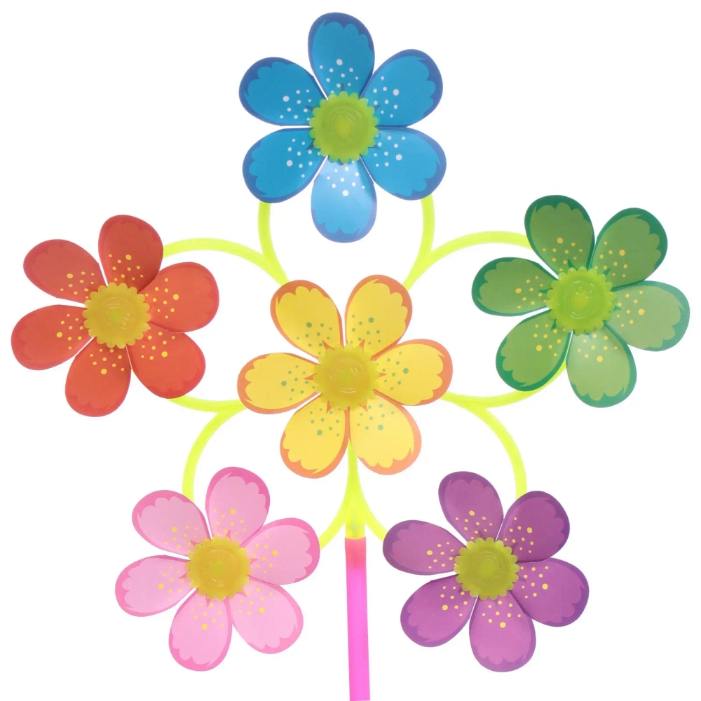 Ветрячок «Луговые цветы» d-30 см, 50 см, в ассортименте