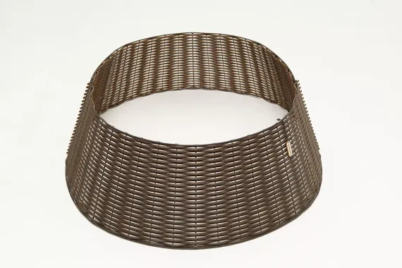 Корзина под елку Премиум Царская Лоза 65*48*30 см., разборная, лесной орех, ЕлкиТорг (65-222)