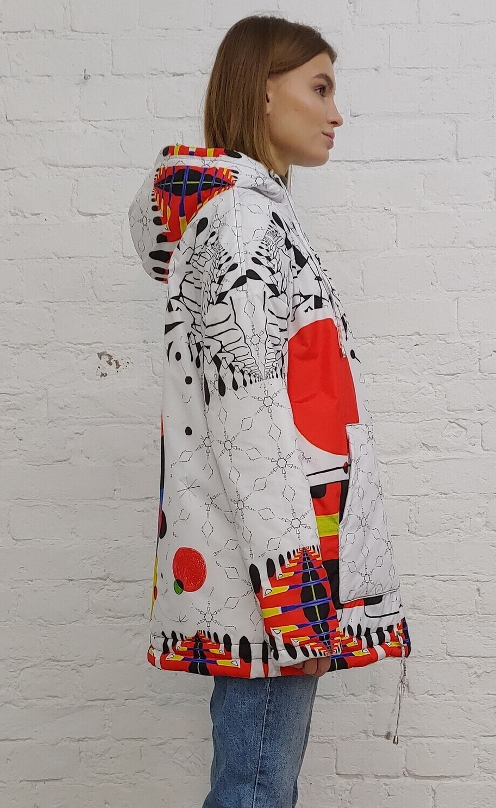 Куртка "Улыбка", по мотивам абстрактной живописи Жоан Миро