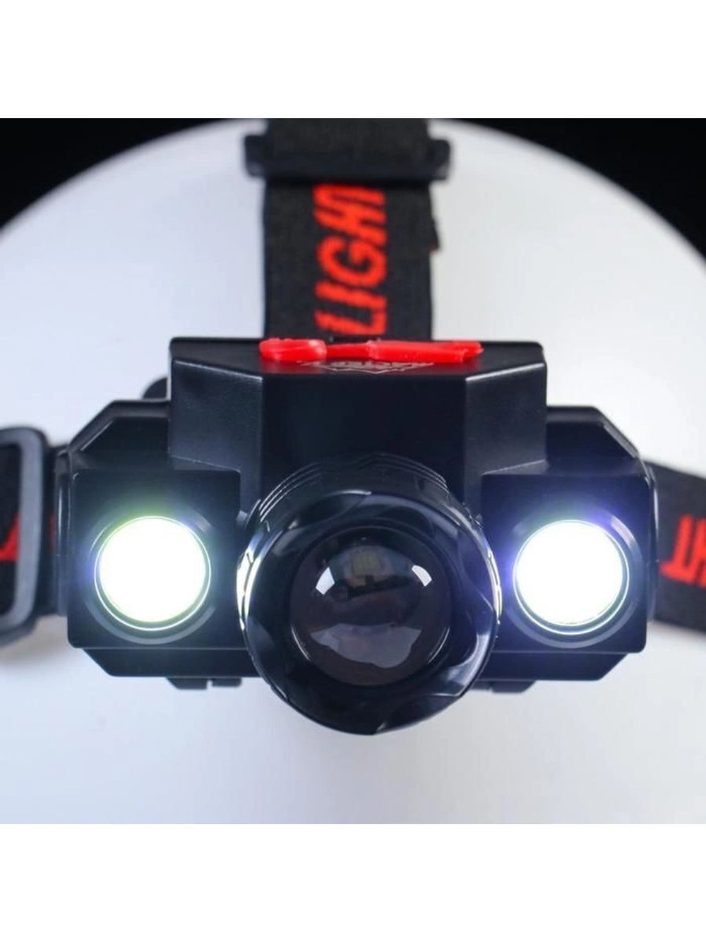 Фонарь налобный аккумуляторный фонарик