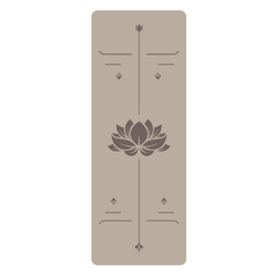 Каучуковый коврик для йоги Lotus Coffee 185*68*0,5 см нескользящий