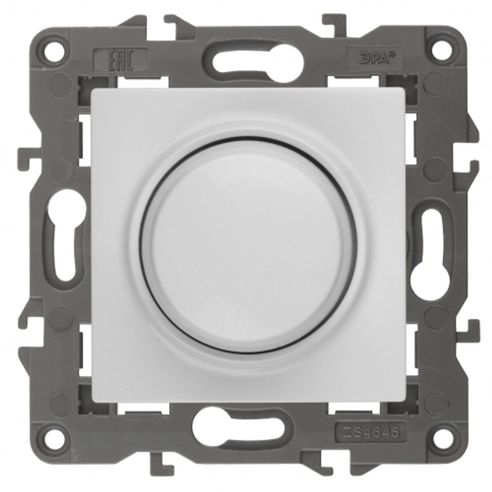 14-4101-01 ЭРА Светорегулятор поворотно-нажимной, 400ВА 230В, IP20, Эра Elegance, белый | Розетки и выключатели