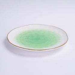 Тарелка d 21 см зеленая фарфор "The Sun Eco" P.L. Proff Cuisine [6]