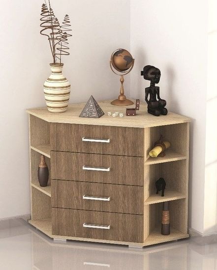 Комод КАТРИН-7 ясень шимо / дуб сонома