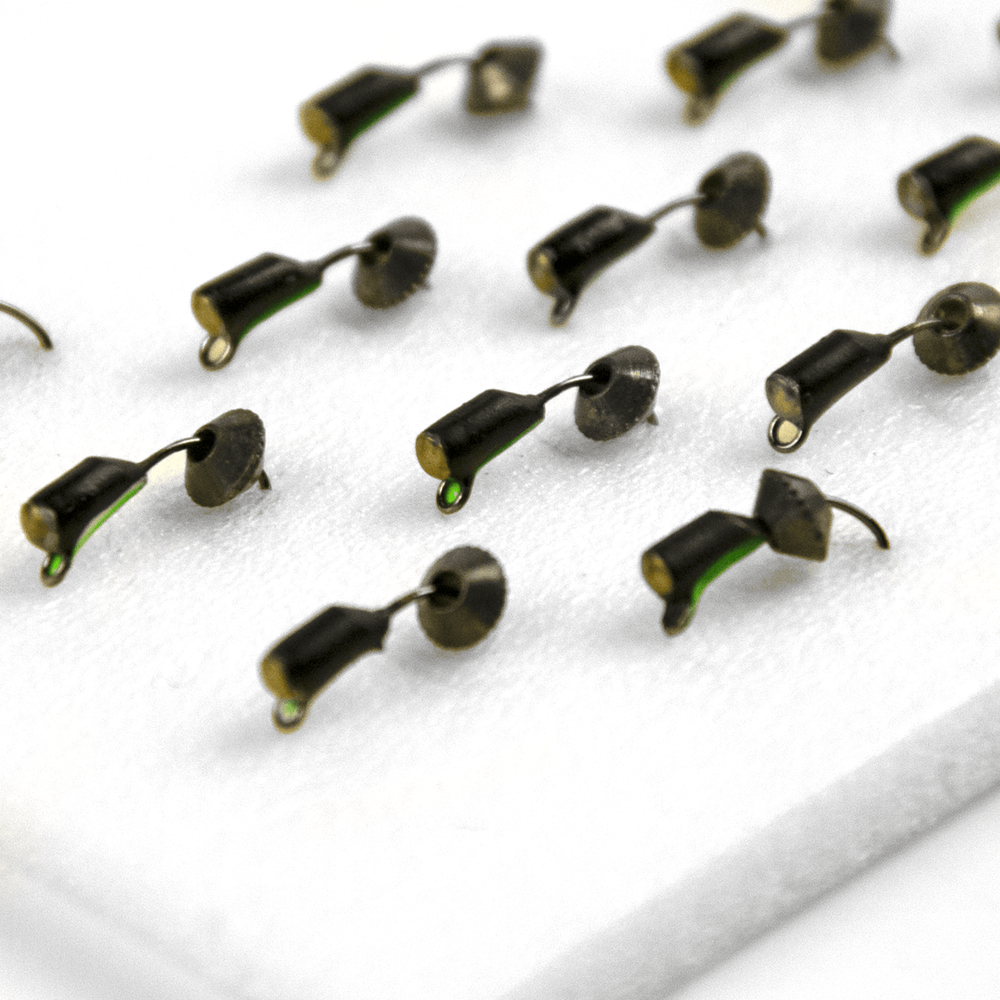 Мормышка вольфрамовая точеная "Гвоздик-тарелочка" 2мм (15шт/уп)