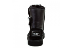 UGG Kids Bailey Button Bling Metallic Black