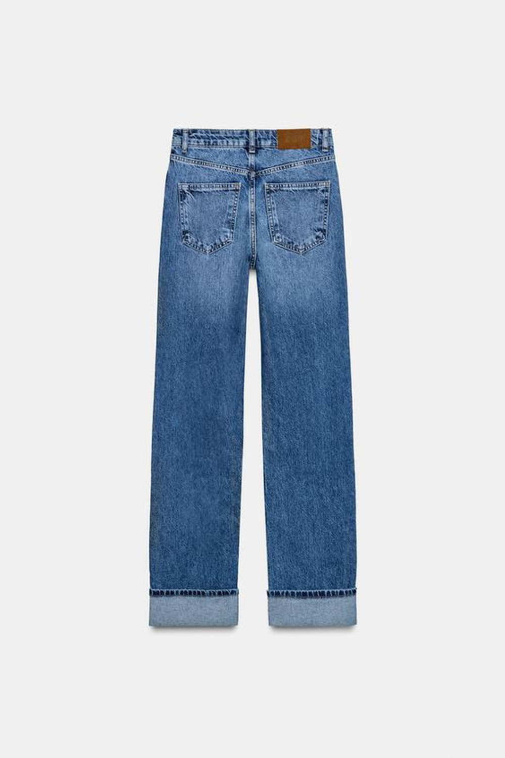 ZARA ДЖИНСЫ Z.09 STRAIGHT CROSSOVER С ВЫСОКОЙ ПОСАДКОЙ И ПОЛНОЙ ДЛИНОЙ, ИНДИГО