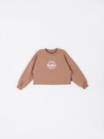 Свитшот укороченный с печатью "Кокос"