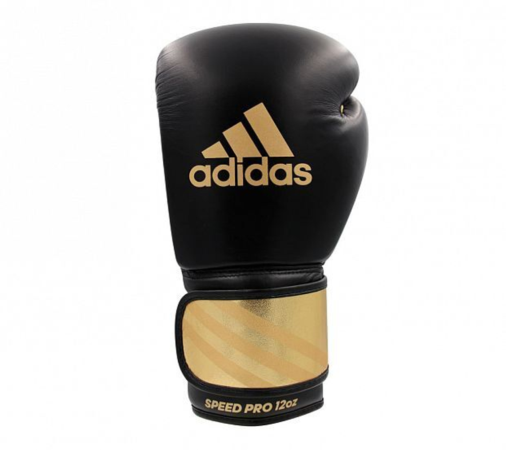 Перчатки боксерские Speed Pro черно-золотые adiSBG350PRO