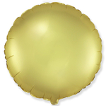 Шар фольгированный Круг 45 см (Золотой)