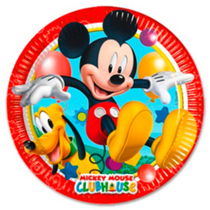 Тарелка-Микки-игривый-20см-8шт