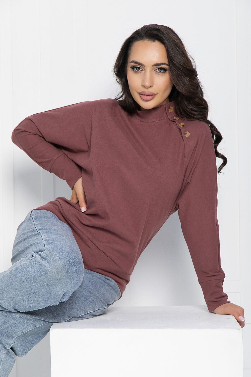 Джемпер Нежная история (ягодный) Б11946 LT Collection