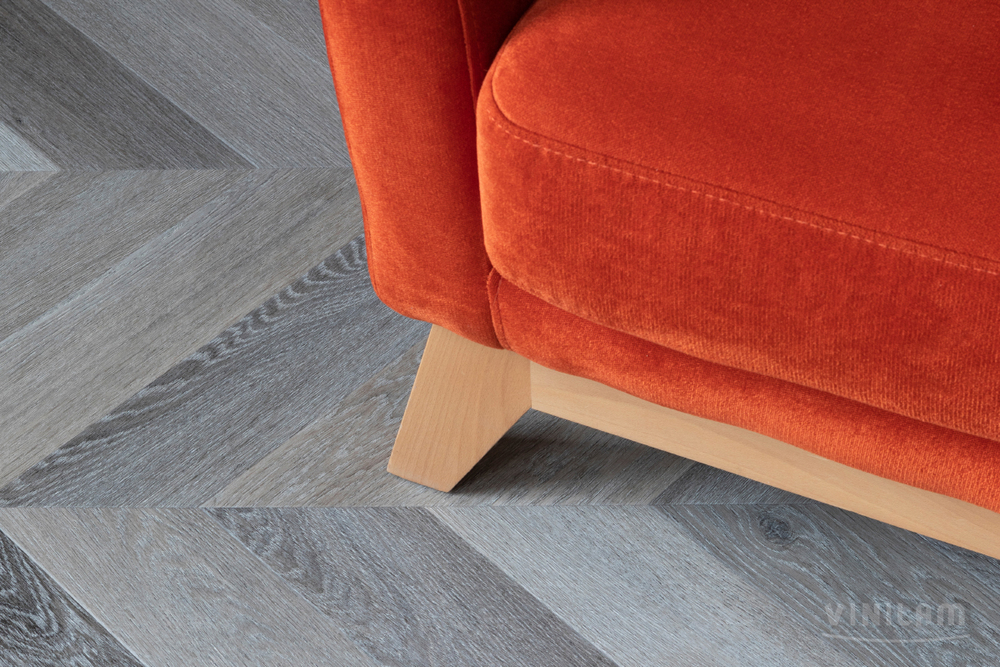 Виниловый ламинат VINILAM PARQUET CHEVRON RI444515CL4 Шеврон Легран Glue