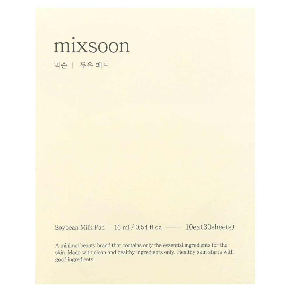 Mixsoon, соевые молочко, 30 шт., 16 мл (0,54 жидк. унции), 10 шт.