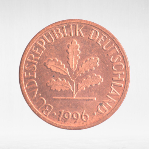 Germany, 1 Pfennig, 1996, (Stuttgart Mint - "F"), XF