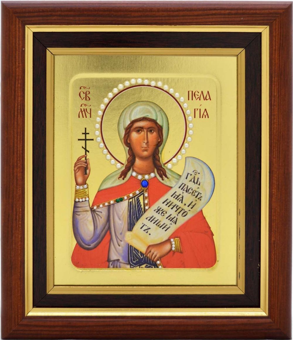 Икона святой Пелагеи, писанная в монастыре.