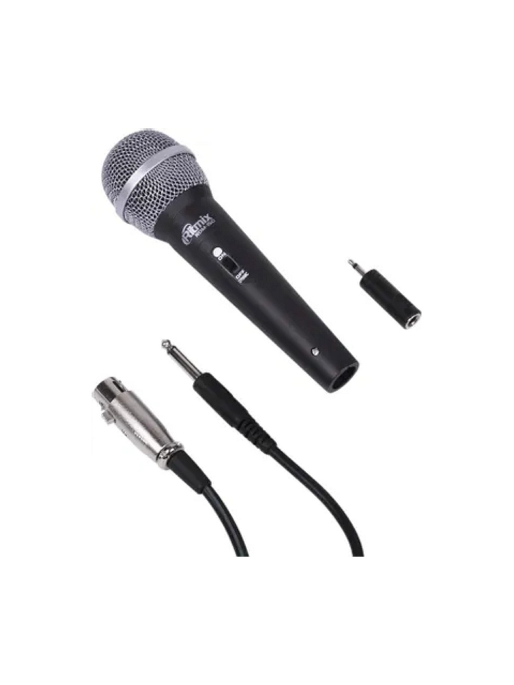 RITMIX RDM-150 (Black) {50 Гц - 10 кГц, 600 Ом, чувств. микр. -50 дБ, выход Jack 6.3 мм, 50 x 50 x 180 мм, длина кабеля 4 м, пластик}