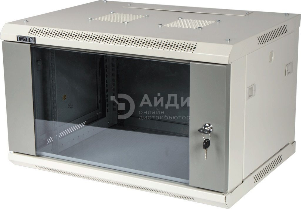 Шкаф телекоммуникационный настенный TWT TWT-CBWPG-12U-6x6-GY