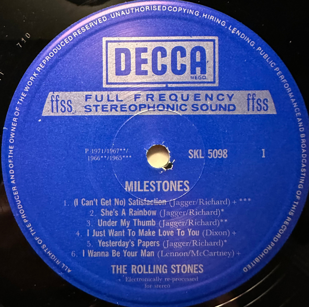 The Rolling Stones - Milestones (Скандинавия 1981г.)