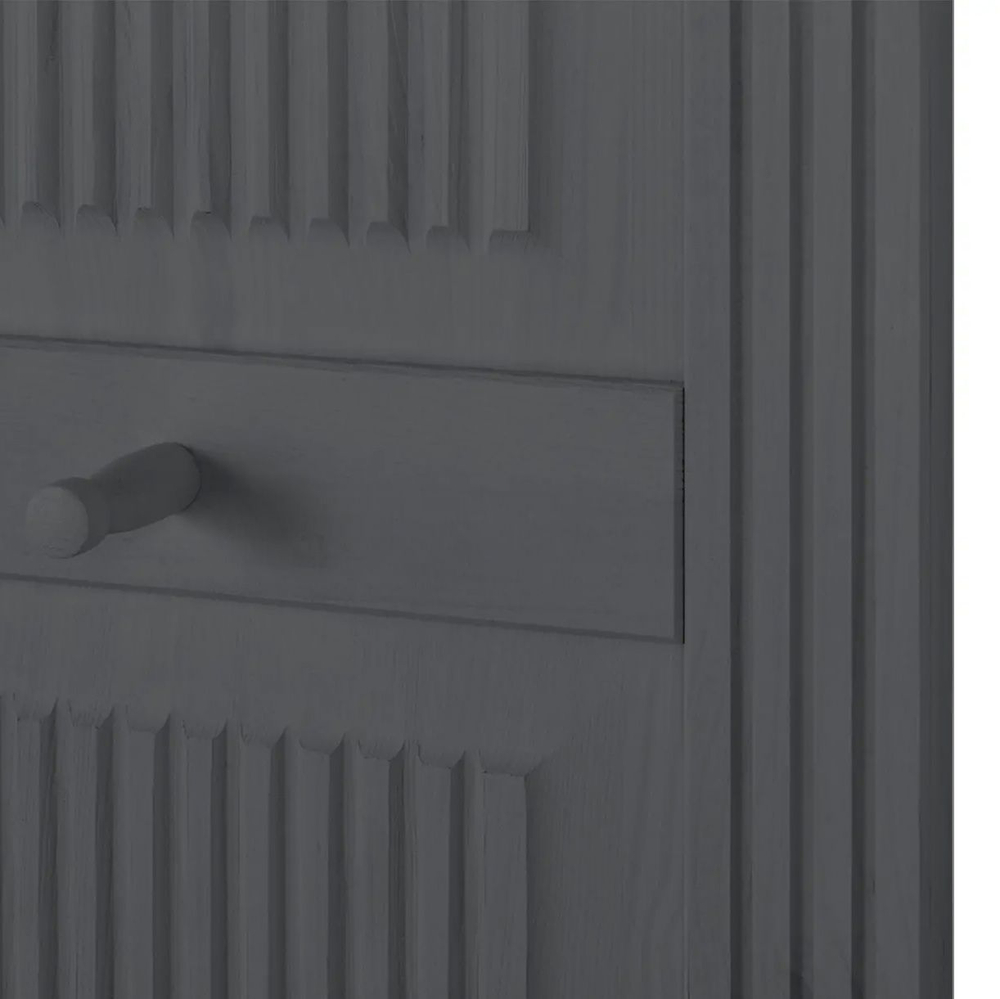 Вешалка настенная, 115х26х130, Хельсинки, для одежды, в прихожую и ванну, деревянная, серый, Dipriz