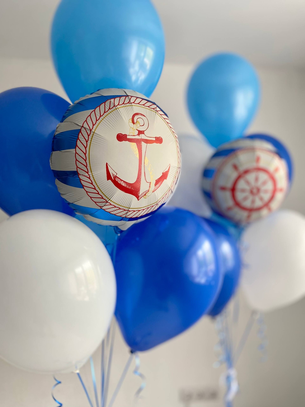 Воздушные шары якорь, штурвал, море №3710