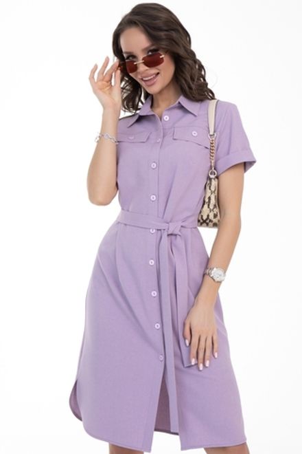 Платье-рубашка Сидни (лаванда) Diolche