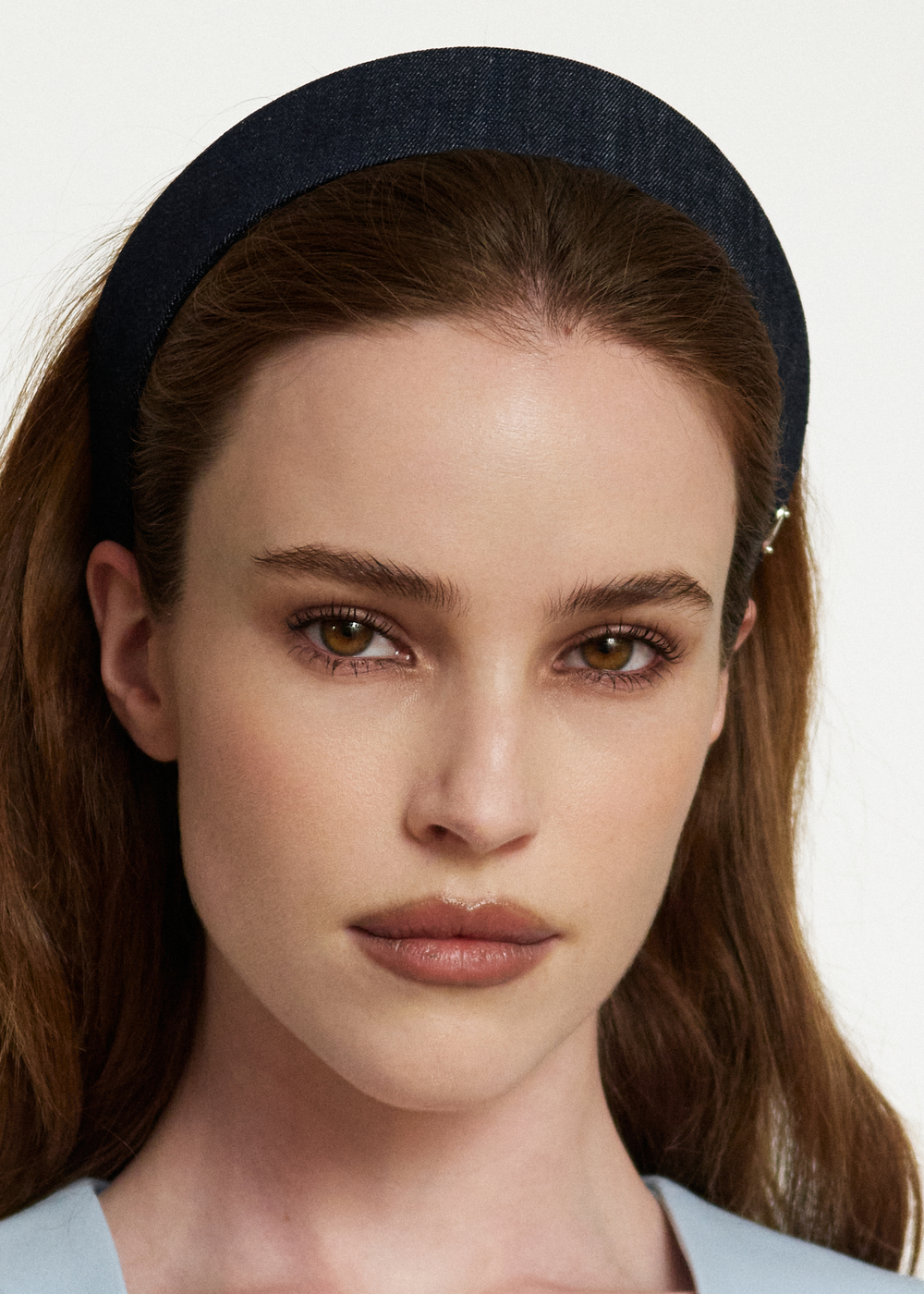 Кокошник XS из серой джинсы