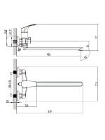 Смеситель для ванны с длинным изливом хромированная латунь Culto Ideal