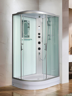 Душевая кабина WeltWasser (ВельтВассер) Werra XL 1204 R, со средним поддоном, с электрикой и ГМ, 120x90x226