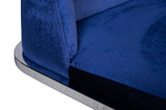 Стул Garda Decor велюр синий, хром 54*56*89 см
