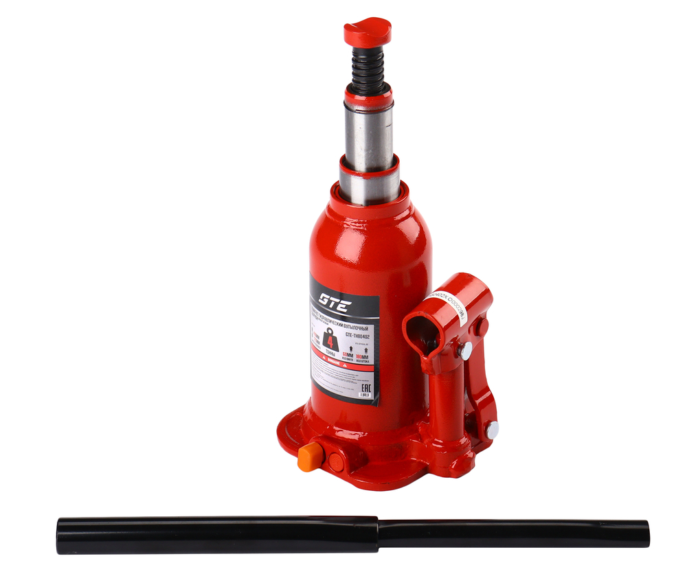 GTE-TH80402 - Домкрат бутылочный 4т 170-410мм 2-х плунжерный GTE -