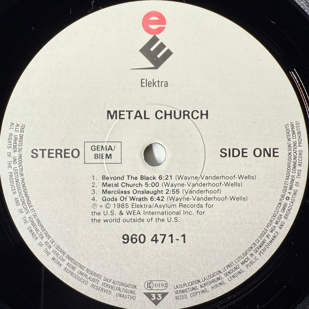 Metal Church ‎– Metal Church (Германия)