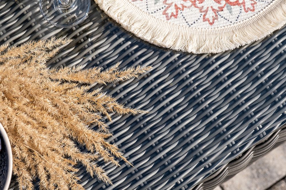 "Боно" лаунж-зона из искусственного ротанга, цвет графит