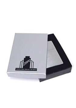 Зажигалка Zippo Replica с покрытием Street Chrome, латунь/сталь, серебристая, матовая, 36x12x56 мм