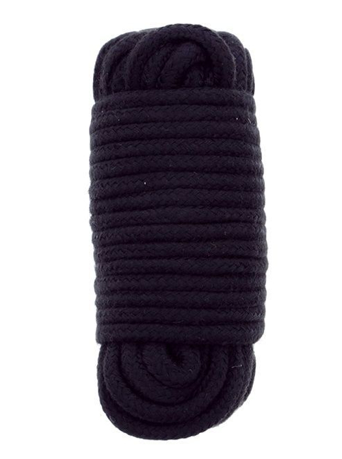 Черная веревка для связывания BONDX LOVE ROPE - 10 м.