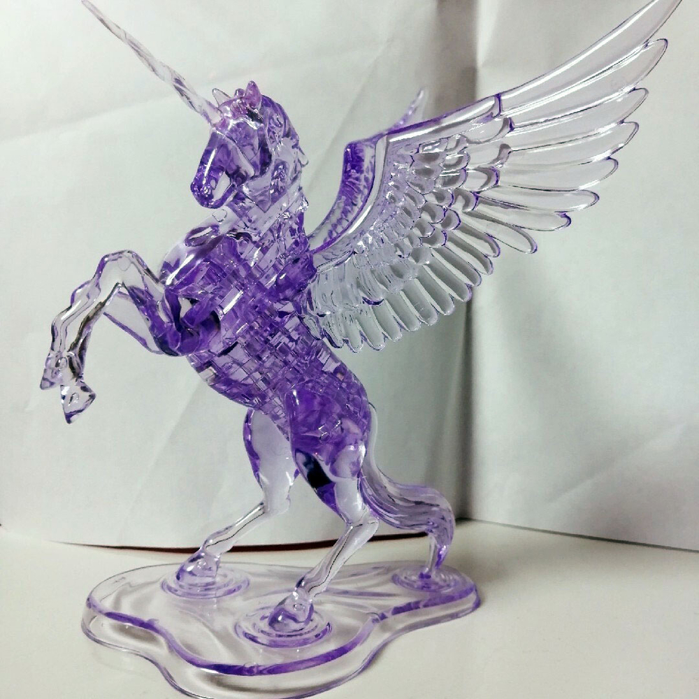 Единорог фиолетовый, 3D-головоломка