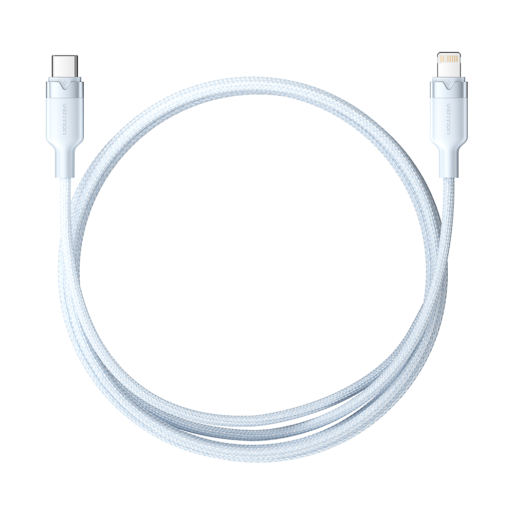 USB 2.0 Type-C Male to Lightning Male 3A Cable 1M Black Aluminum Alloy Type