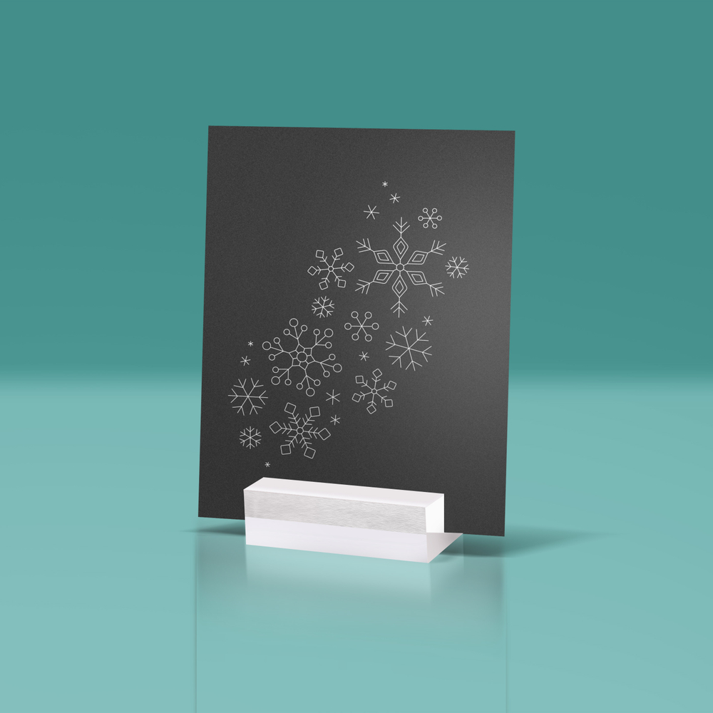 Композиция из снежинок для рисования плоттером / Скрапбукинг