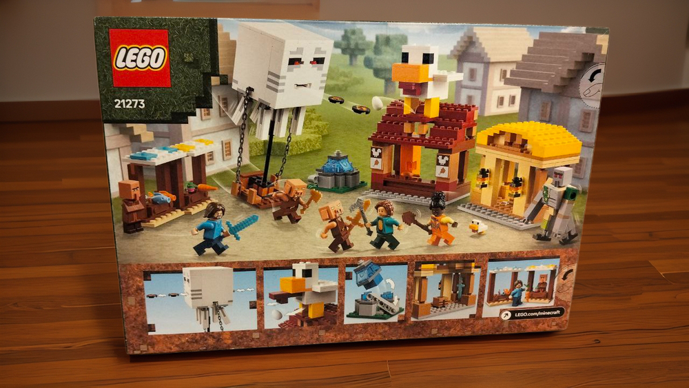 LEGO Minecraft 21273 «Нападение на деревню воздушных шаров Гаста» — эпичная битва