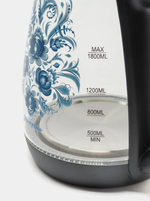 Чайник Матрёна МА-008 "гжель" стекло