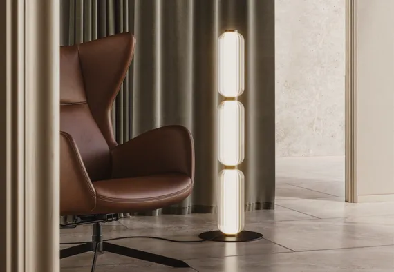 Торшер Elma 96 см, золотой