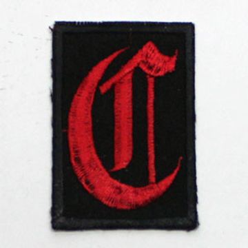 Нашивка буква "C" (красная)