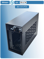 Внешний корпус Wikingoo Q2L с двумя слотами PCIe. Thunderbolt 3/4.