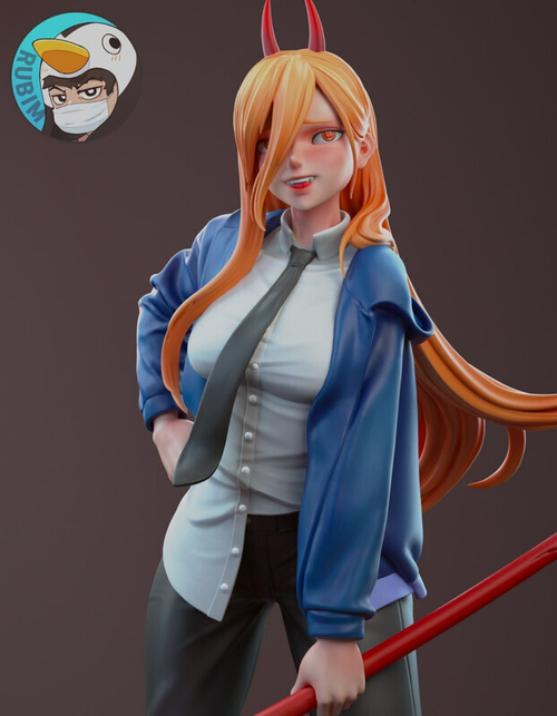 Пауэр Power Человек бензопила Chainsaw Man Коллекционная Фигурка Аниме